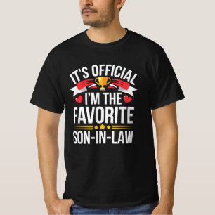 Camiseta Es Oficial Que Soy El Hijo Favorito De La Ley.