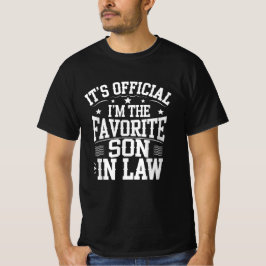 Camiseta Es oficial que soy el hijo favorito en la ley