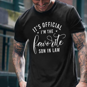 Camiseta Es oficial que soy el hijo favorito en la ley