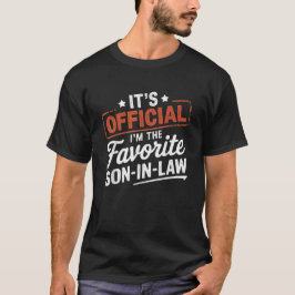 Camiseta Es oficial que soy el hijo favorito en la ley grac
