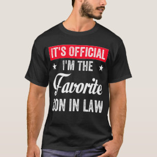 Camiseta Es oficial que soy el hijo favorito en la ley grac