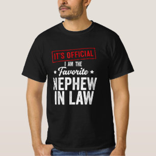 Camiseta Es oficial que soy el sobrino favorito en la ley