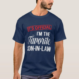 Camiseta Es oficial que soy el yerno favorito