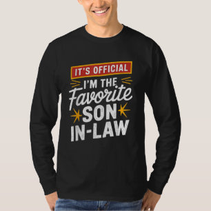 Camiseta Es oficial que soy el yerno favorito