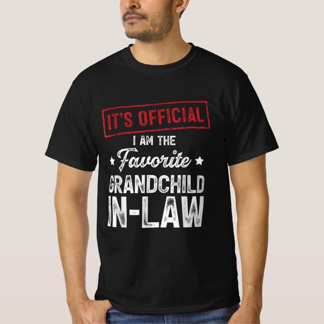 Camiseta Es oficial que soy la nieta favorita (Anverso)