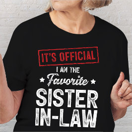 Camiseta Es oficial que soy la suegra favorita