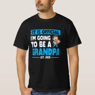 Camiseta Es oficial que voy a ser un abuelo este 2025