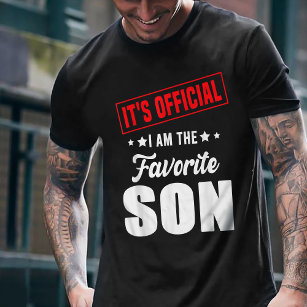 Camiseta Es oficial. Soy el hijo favorito.