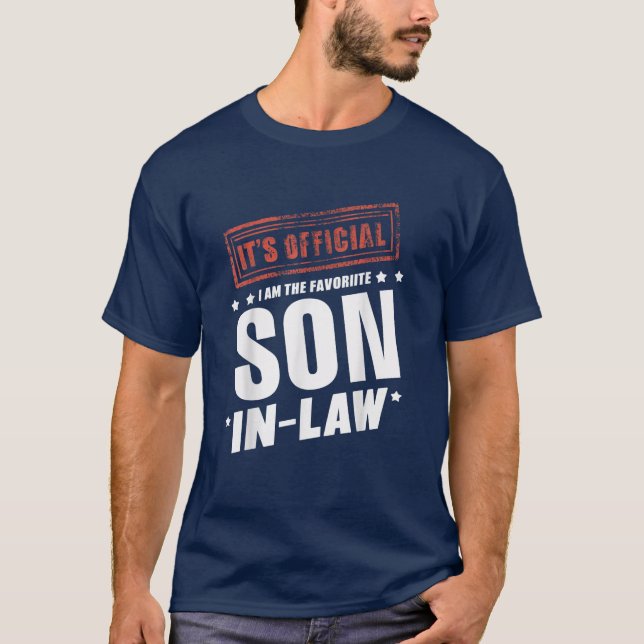 Camiseta Es oficial soy el hijo favorito en Retro de Derech (Anverso)