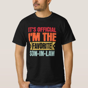 Camiseta Es oficial soy el hijo favorito en Retro de Derech
