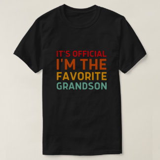 Camiseta Es oficial. Soy el nieto favorito.