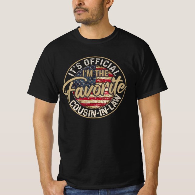 Camiseta Es oficial. Soy el pariente favorito. (Anverso)