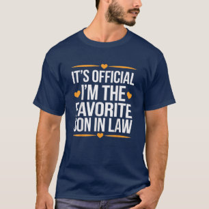 Camiseta Es oficial. Soy el suegro favorito.