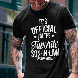 Camiseta Es oficial. Soy el suegro favorito.