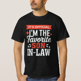 Camiseta Es oficial. Soy el suegro favorito.