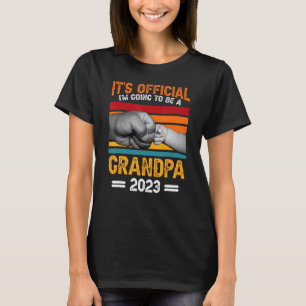 Camiseta Es oficial voy a ser abuelo 2023