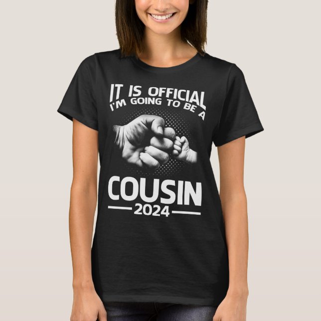 Camiseta Es oficial voy a ser primo 2024 (Anverso)
