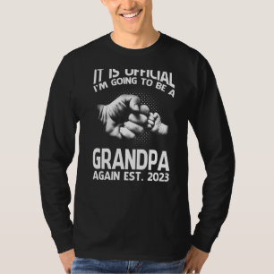 Camiseta Es oficial, voy a ser un abuelo de nuevo 202