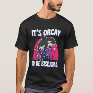 Camiseta Es Orca Ser Aliado Biual Lgbtq Orca Ballena Chiste