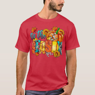 Camiseta Es otoño a todos les encanta la calabaza de la pie
