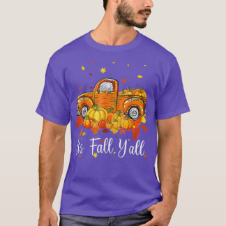 Camiseta Es Otoño Todos Camión de Calabaza Árbol de Otoño H