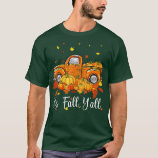 Camiseta Es Otoño Todos Camión De Calabaza Árbol De Otoño H