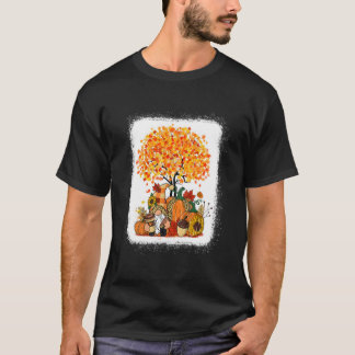 Camiseta Es Otoño Todos Gnomo Calabaza Árbol Otoño Le