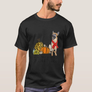 Camiseta Es Otoño Todos Perro Pastor Alemán Halloween Día d
