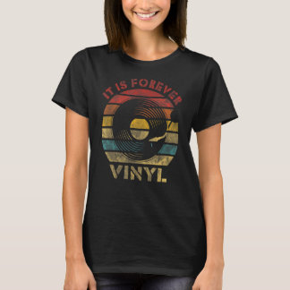Camiseta Es para siempre un disco retro vintage