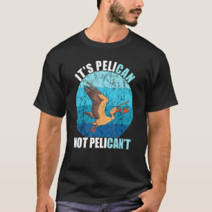 Camiseta Es Pelícano Vintage Retro Animal Pescado Pelic