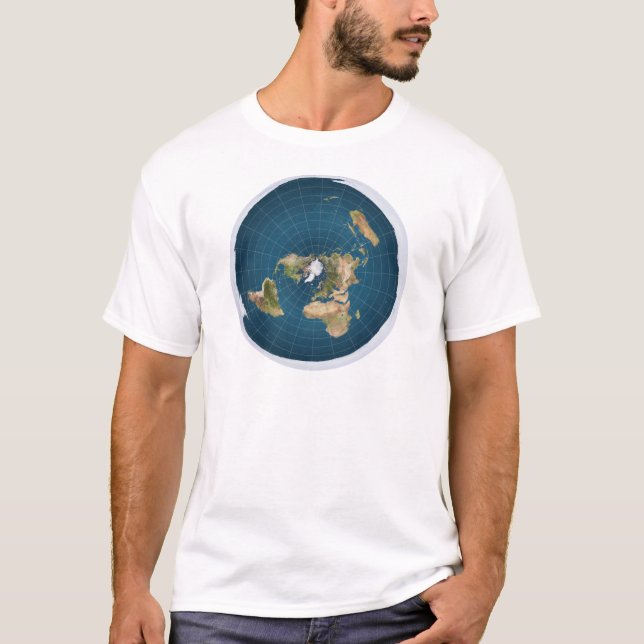 Camiseta Es plano.  No, realmente (Anverso)