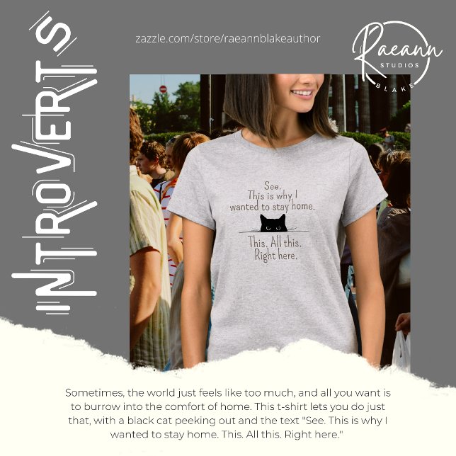 Camiseta "Es por eso que quería quedarme en casa" (Subido por el creador)