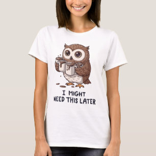 Camiseta Es posible que necesite café más tarde - Humor div