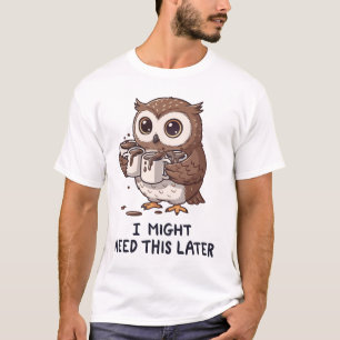 Camiseta Es posible que necesite café más tarde - Humor div