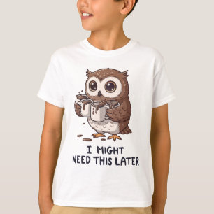Camiseta Es posible que necesite café más tarde - Humor div