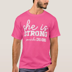Camiseta Es Proverbios Fuertes Biblia Dios Jesús Cristiano