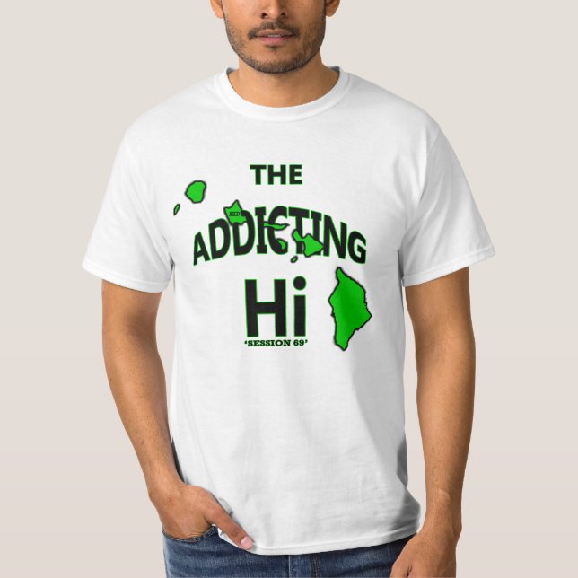 Camiseta Es quien somos en Hawái. La abreviatura es "Hi" (Anverso)
