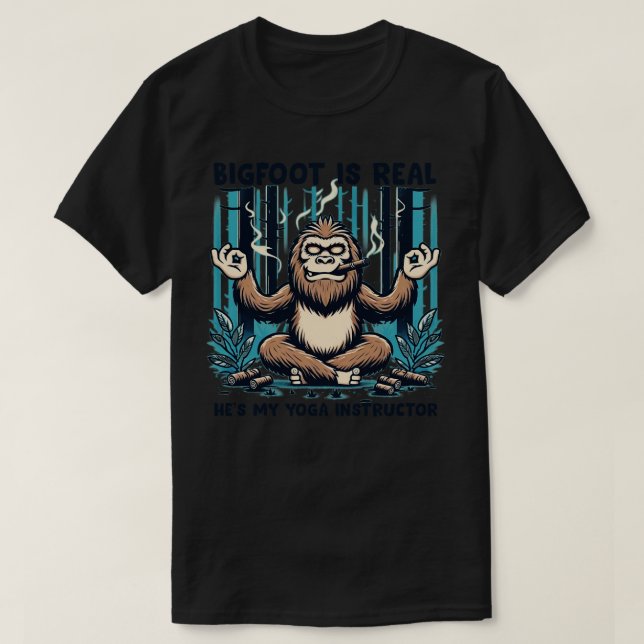 Camiseta es real, es mi instructor de yoga (Diseño del anverso)