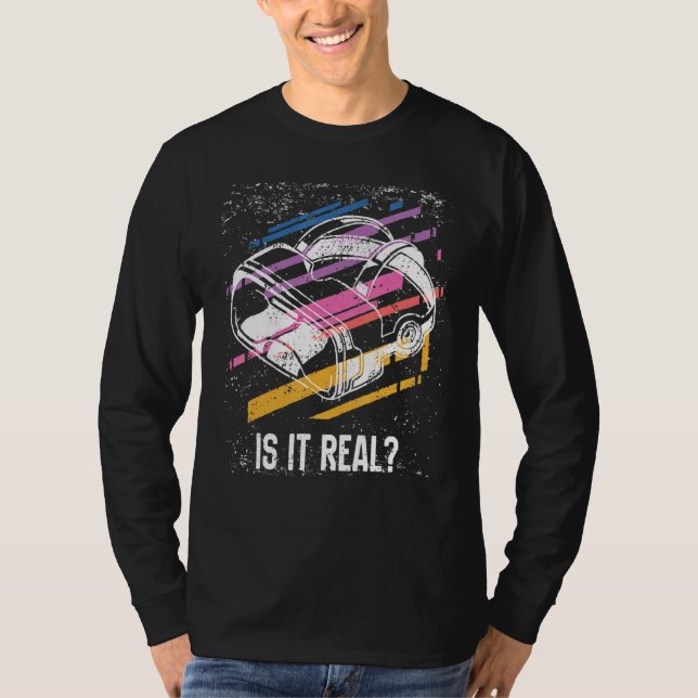 Camiseta Es Real - Realidad Virtual Vr Gamer Developer (Anverso)