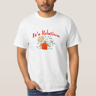 Camiseta Es Relativo, espacio matemático