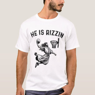 Camiseta Es Rizzin Jesús Basketball Cristiano Religioso