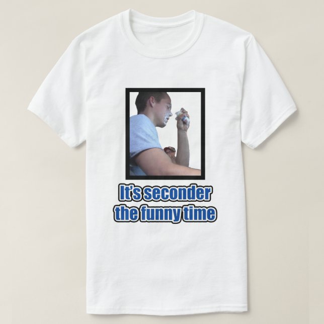Camiseta Es seconder el tiempo divertido (Diseño del anverso)