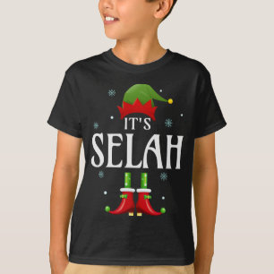 Camiseta Es Selah Elf Funny Personalizado Nombre Navidades 