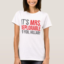 Es señora Deplorable a usted, Hillary