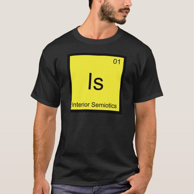 Camiseta Es - Símbolo de Elemento de Química Semiótica Inte (Anverso)