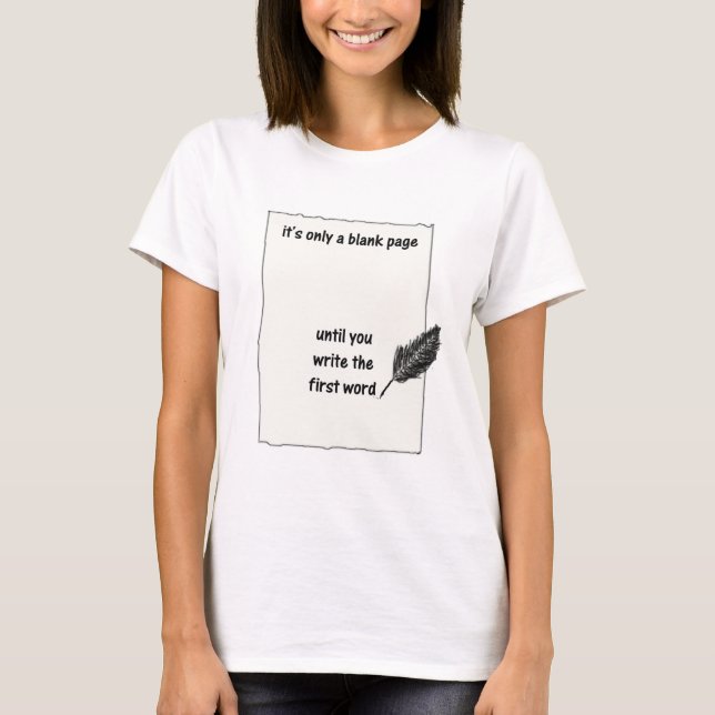 Camiseta Es solamente una página en blanco… (Anverso)