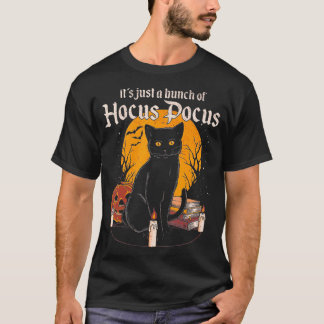 Camiseta Es Sólo Un Montón De Gato Negro De Halloween Graci