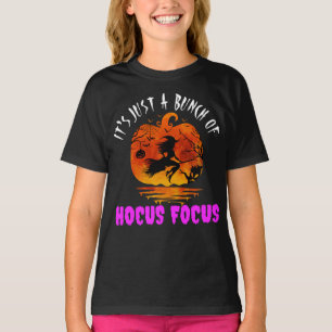 Camiseta Es solo un montón de Hocus Pocus de calabaza de Ha