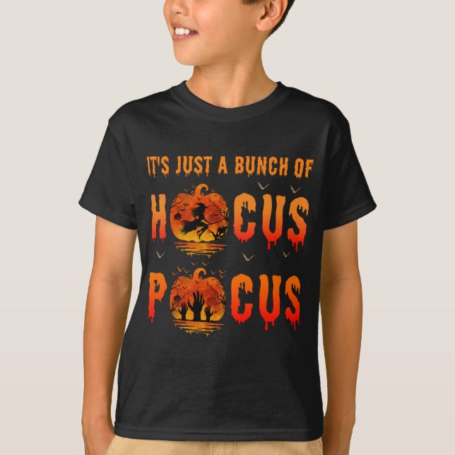 Camiseta Es sólo un montón de Hocus Pocus Halloween (Anverso)