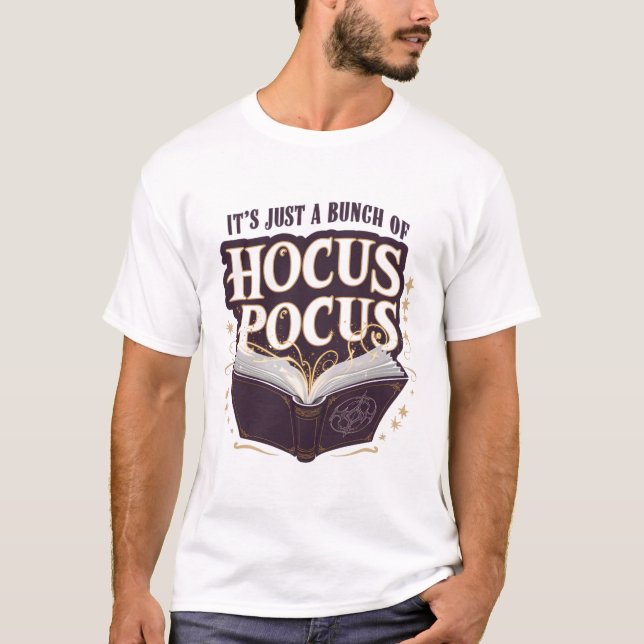 Camiseta Es sólo un montón de Hocus Pocus Halloween Witchcr (Anverso)